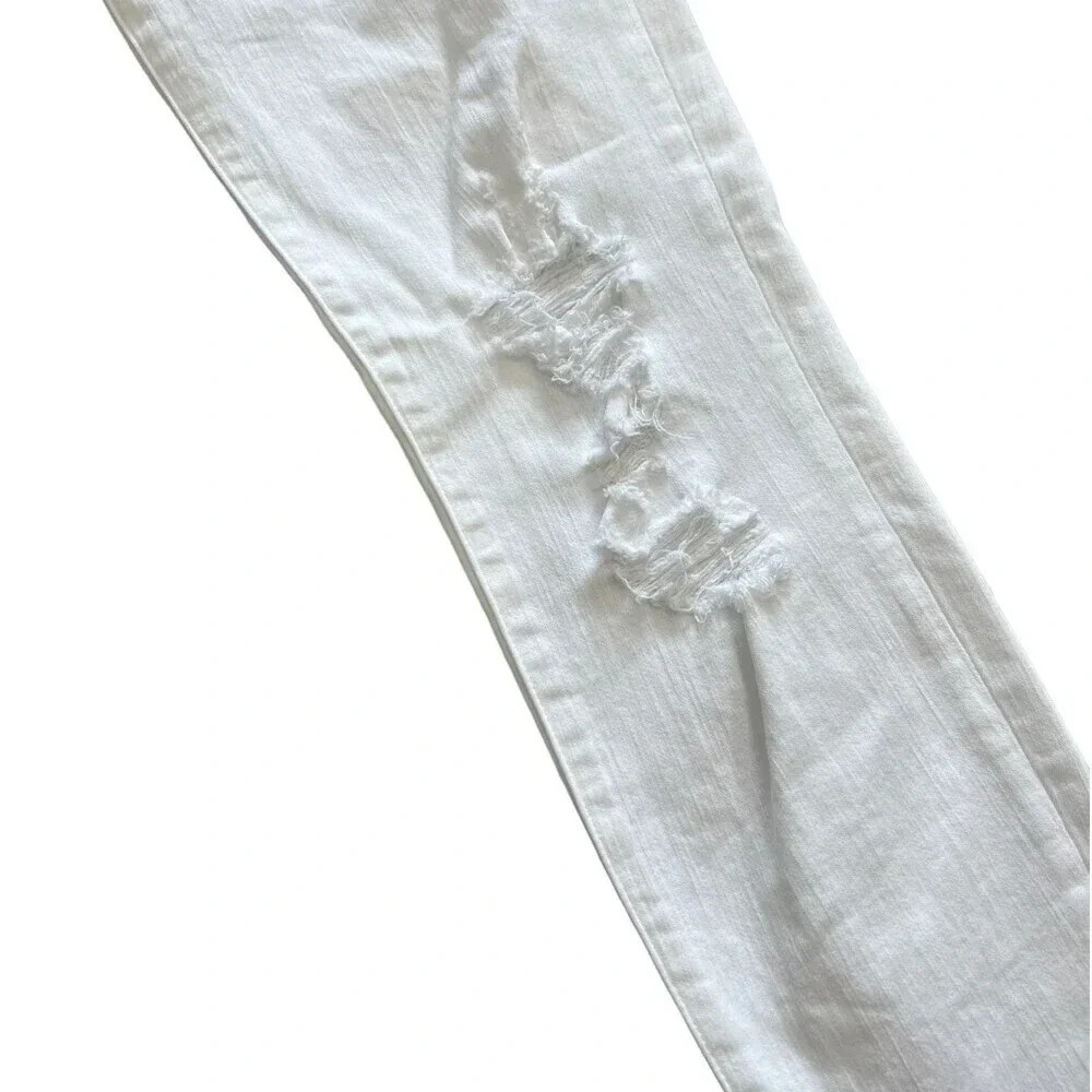 JBrand White Low Rise Crop Demented Skinny Jeans 27 - Picture 2 of 4